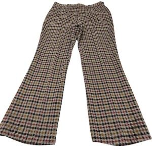 Vintage Hagger Double Knit Slacks Houndstooth Mens Pants  70s Disco Mens 32x30